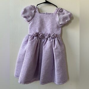 Nannette Lilac Dress with Rosette Details